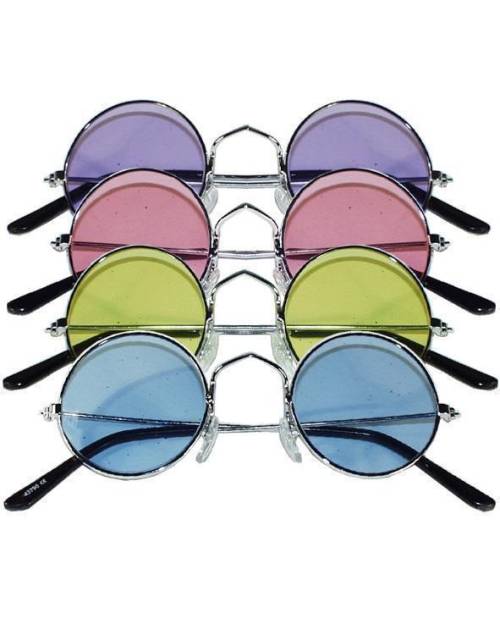 Hippies glasses Colors