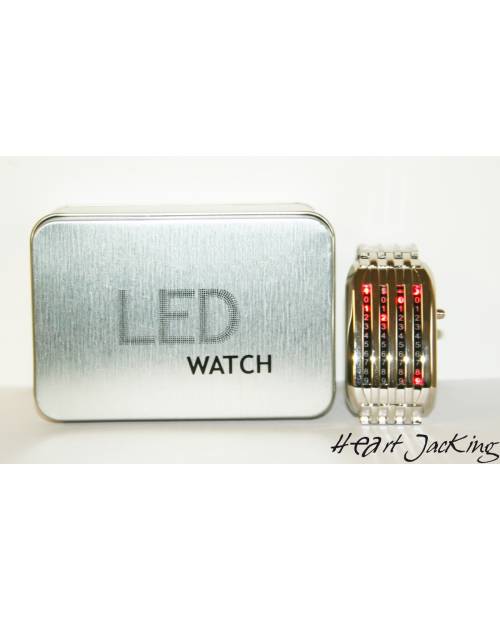 Montre Led Rouge Matrix