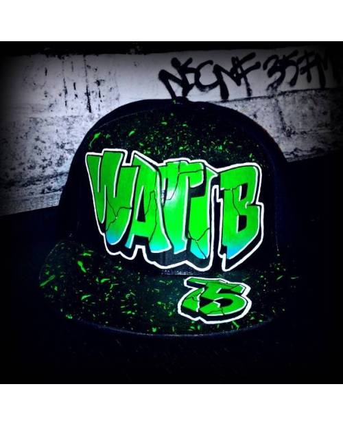 Acheter Casquette Wati B : Verte Et Noire