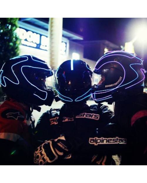 Casque Moto Led "Elec-Tron"